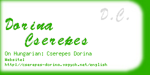 dorina cserepes business card